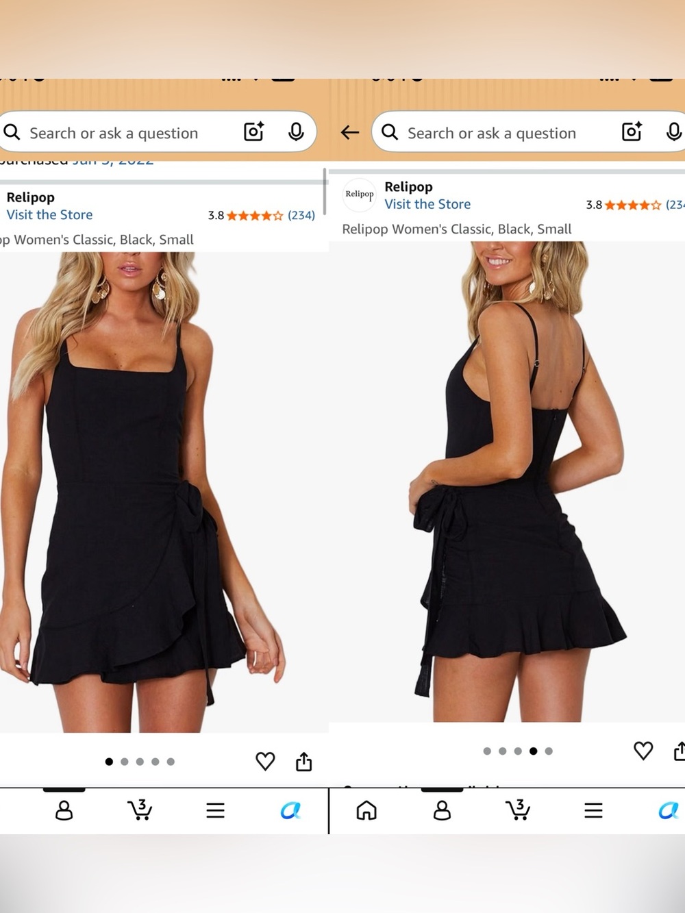 Relipop Little black dress Size small